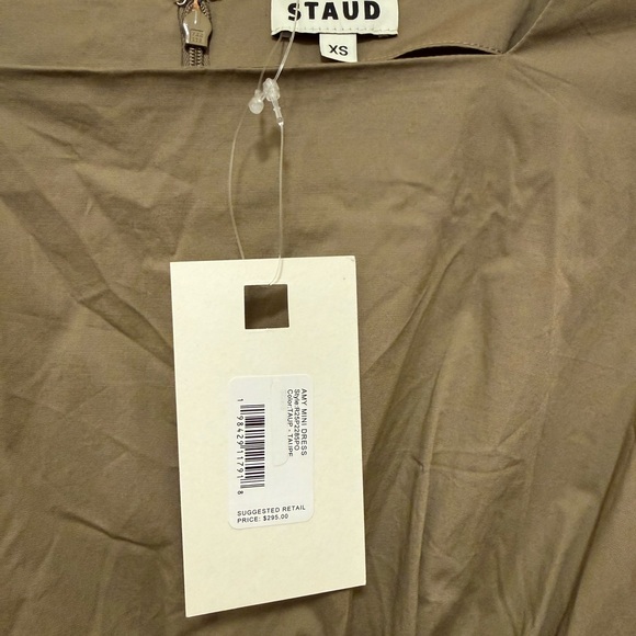 NEW STAUD amy mini dress in taupe XS - Picture 2 of 3